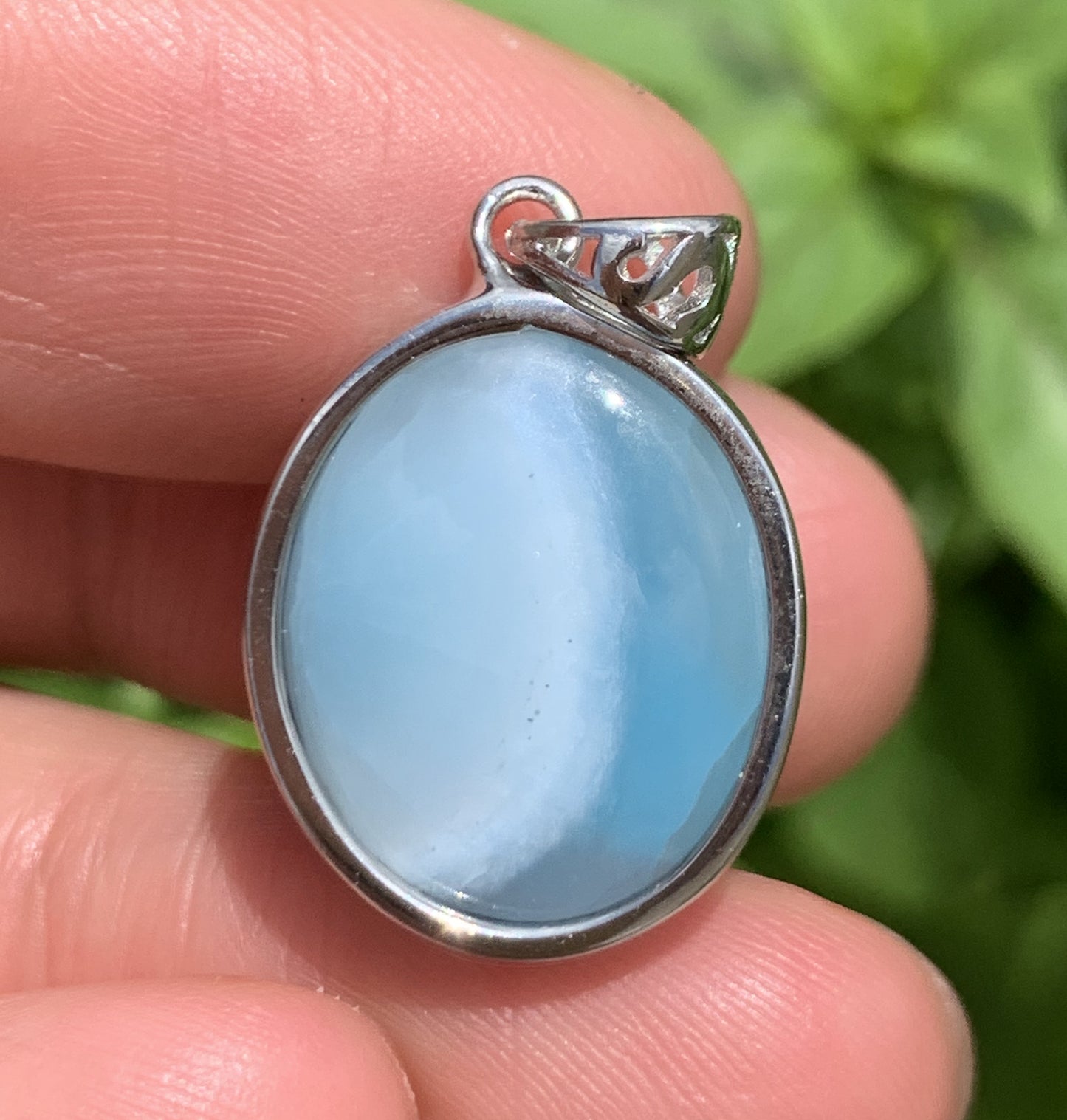 AAA+ Natural Authentic Dominican Larimar Pendant,Gems Jewelry,Gems Pendant,Crystal Pendant,ET562