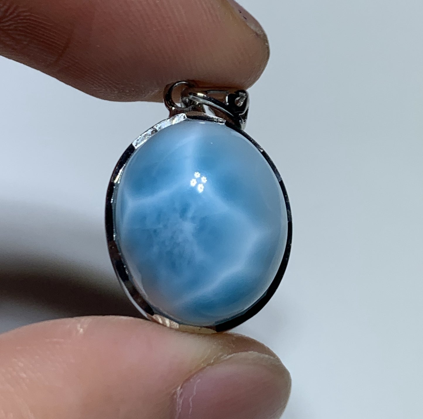 AAA+ Natural Authentic Dominican Larimar Pendant,Gems Jewelry,Gems Pendant,Crystal Pendant,ET562