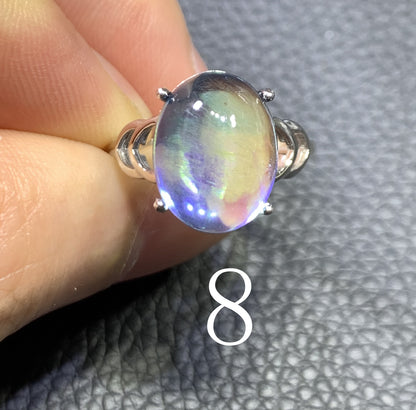 Aquamarine,AAAA+ Natural Authentic Aquamarine Ring,March Birthstone,Bule Stone Ring,Gemstone Ring,Silver Ring ET1184