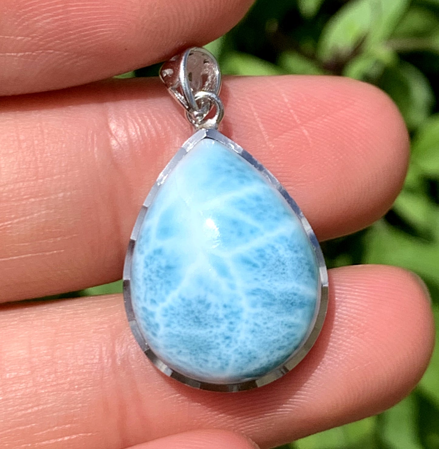 Larimar,AAAA Natural Authentic Dominican Larimar Pendant,Larimar earring,Larimar necklaces,larimar rings,Handmade jewelry ET526