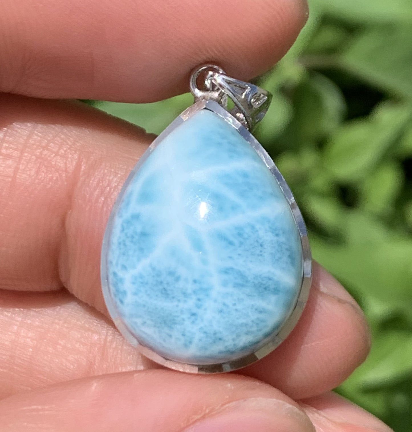 Larimar,AAAA Natural Authentic Dominican Larimar Pendant,Larimar earring,Larimar necklaces,larimar rings,Handmade jewelry ET526