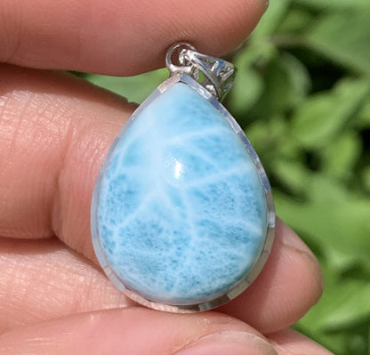 Larimar,AAAA Natural Authentic Dominican Larimar Pendant,Larimar earring,Larimar necklaces,larimar rings,Handmade jewelry ET526