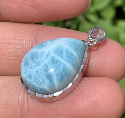 Larimar,AAAA Natural Authentic Dominican Larimar Pendant,Larimar earring,Larimar necklaces,larimar rings,Handmade jewelry ET526