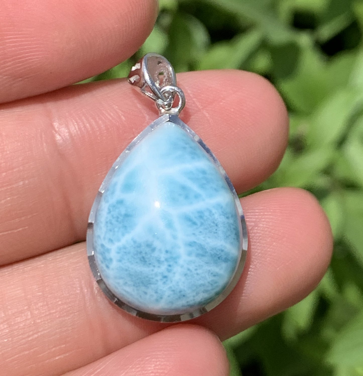 Larimar,AAAA Natural Authentic Dominican Larimar Pendant,Larimar earring,Larimar necklaces,larimar rings,Handmade jewelry ET526