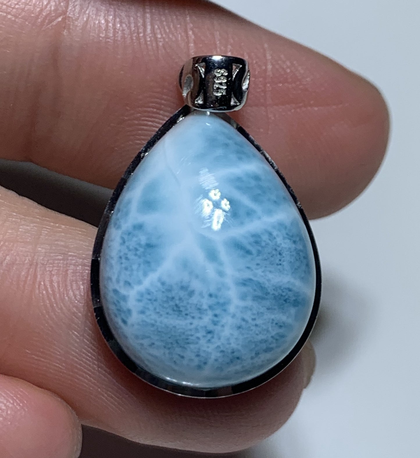 Larimar,AAAA Natural Authentic Dominican Larimar Pendant,Larimar earring,Larimar necklaces,larimar rings,Handmade jewelry ET526