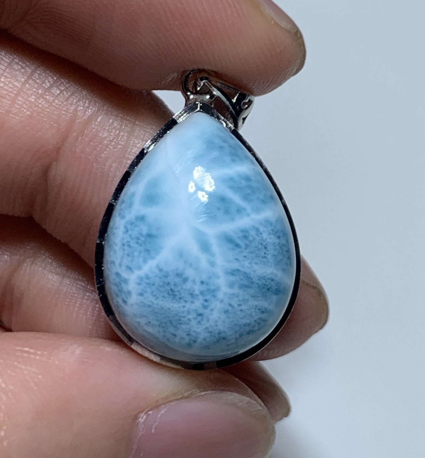 Larimar,AAAA Natural Authentic Dominican Larimar Pendant,Larimar earring,Larimar necklaces,larimar rings,Handmade jewelry ET526