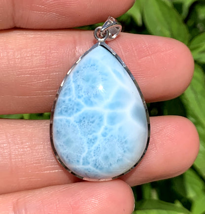 Larimar,AAAA Natural Dominican Larimar Pendant, Larimar Bracelet,Larimar Ring, Larimar Engagement, Larimar Stone ET635