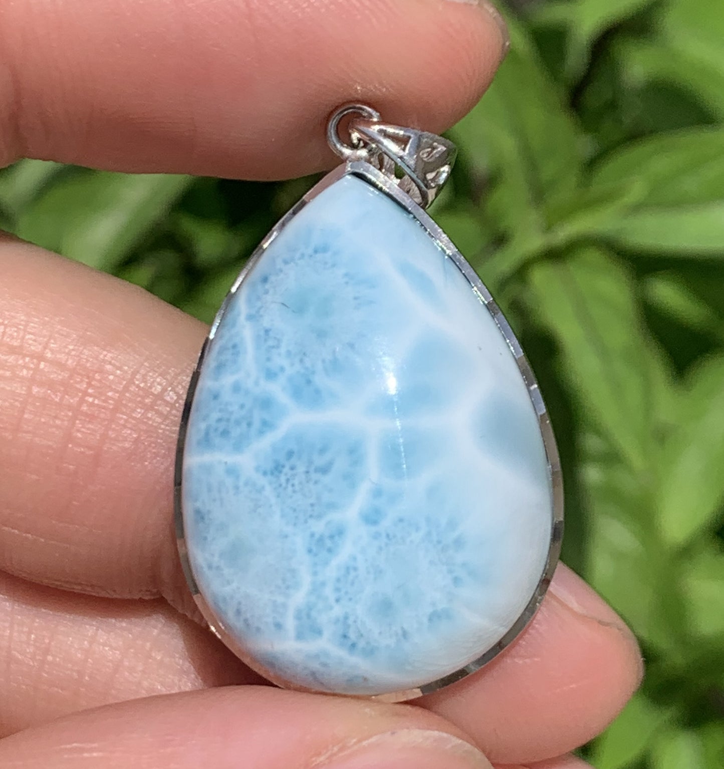 Larimar,AAAA Natural Dominican Larimar Pendant, Larimar Bracelet,Larimar Ring, Larimar Engagement, Larimar Stone ET635