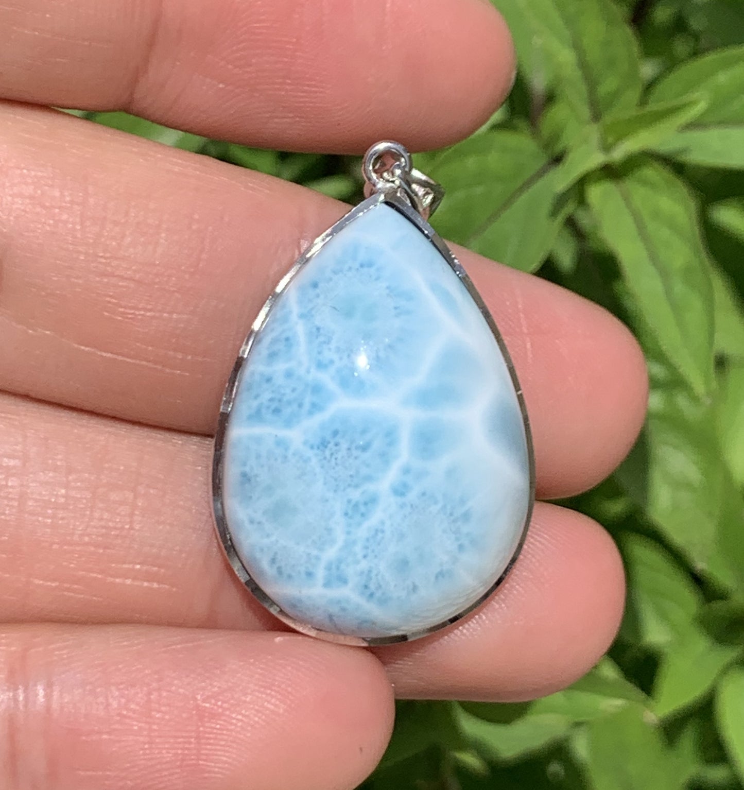 Larimar,AAAA Natural Dominican Larimar Pendant, Larimar Bracelet,Larimar Ring, Larimar Engagement, Larimar Stone ET635