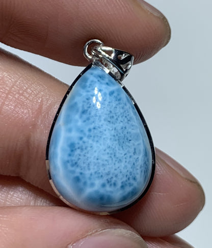 AAAA Natural Authentic Dominican Larimar Pendant,Gems Jewelry,Gems Pendant,Crystal Pendant,ET576