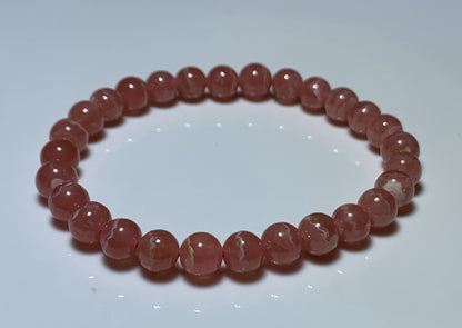 Rhodochrosite Bracelet,AAA++ Natural Authentic Argentina Rhodochrosite Bracelet,Women's Jewelry,Gemstone Bracelet,7mm Bracelt ET1188