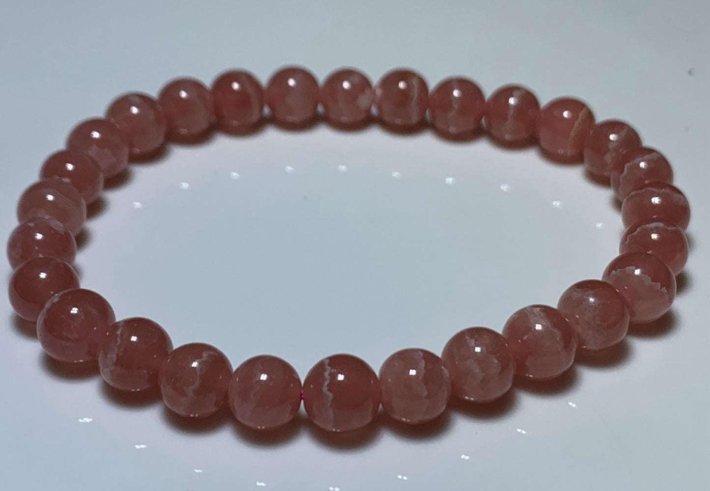 Rhodochrosite Bracelet,AAA++ Natural Authentic Argentina Rhodochrosite Bracelet,Women's Jewelry,Gemstone Bracelet,7mm Bracelt ET1188