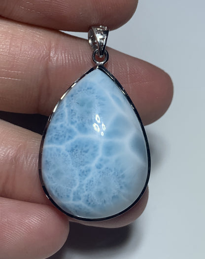 Larimar,AAAA Natural Dominican Larimar Pendant, Larimar Bracelet,Larimar Ring, Larimar Engagement, Larimar Stone ET635