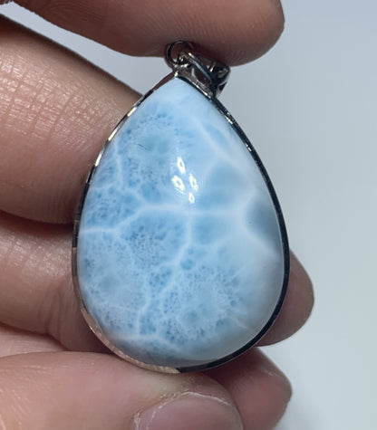 Larimar,AAAA Natural Dominican Larimar Pendant, Larimar Bracelet,Larimar Ring, Larimar Engagement, Larimar Stone ET635