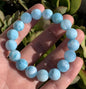 AAA Natural Authentic Dominican Larimar Bracelet,Gems Jewelry,Gems Bracelet,Crystal Bracelet,ET703