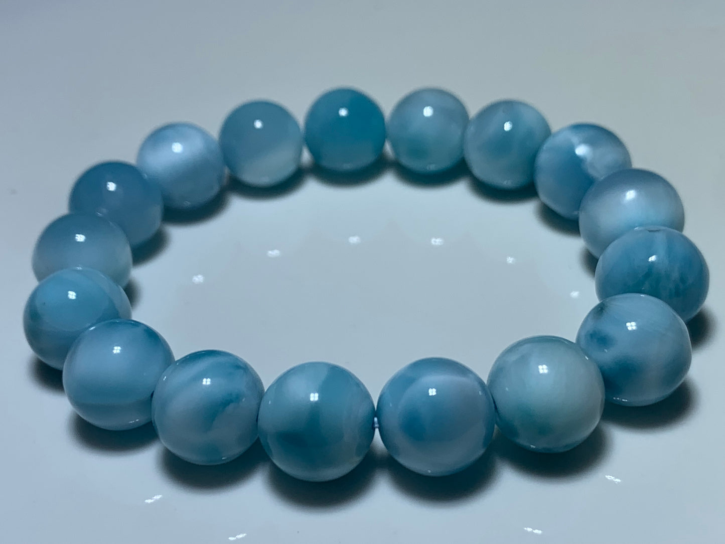 AAA Natural Authentic Dominican Larimar Bracelet,Gems Jewelry,Gems Bracelet,Crystal Bracelet,ET703