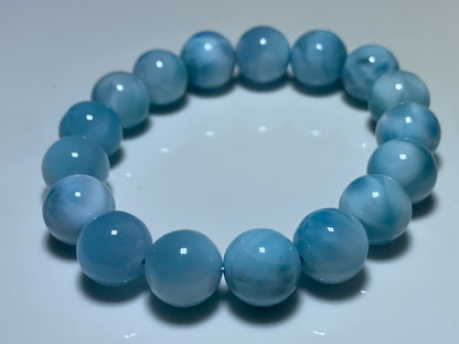 AAA Natural Authentic Dominican Larimar Bracelet,Gems Jewelry,Gems Bracelet,Crystal Bracelet,ET703