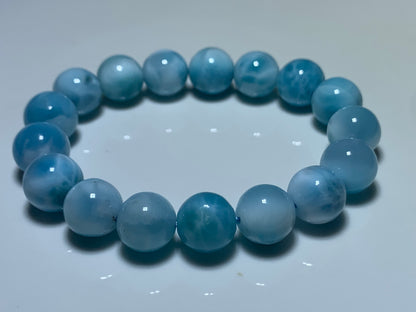 AAA Natural Authentic Dominican Larimar Bracelet,Gems Jewelry,Gems Bracelet,Crystal Bracelet,ET703