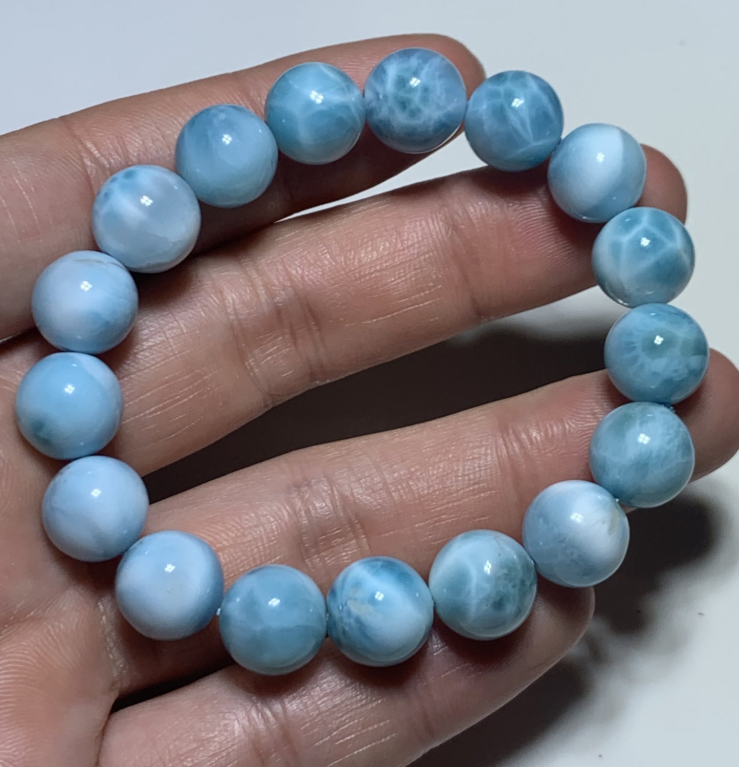 AAA Natural Authentic Dominican Larimar Bracelet,Larimar,Crystal Bracelet,Gems Bracelet ET626