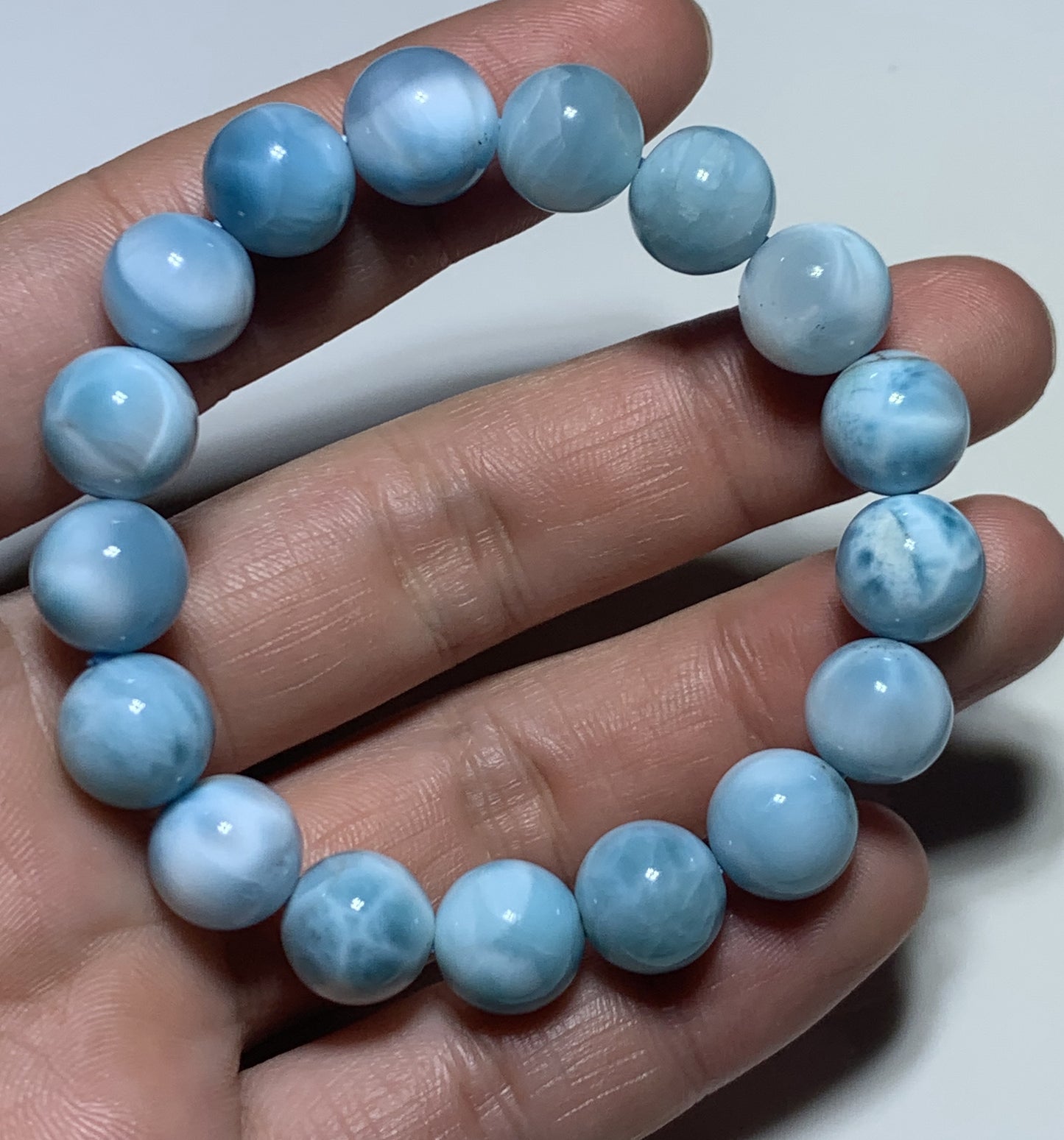 AAA Natural Authentic Dominican Larimar Bracelet,Larimar,Crystal Bracelet,Gems Bracelet ET626