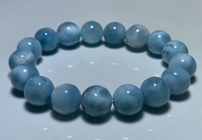 AAA Natural Authentic Dominican Larimar Bracelet,Larimar,Crystal Bracelet,Gems Bracelet ET626