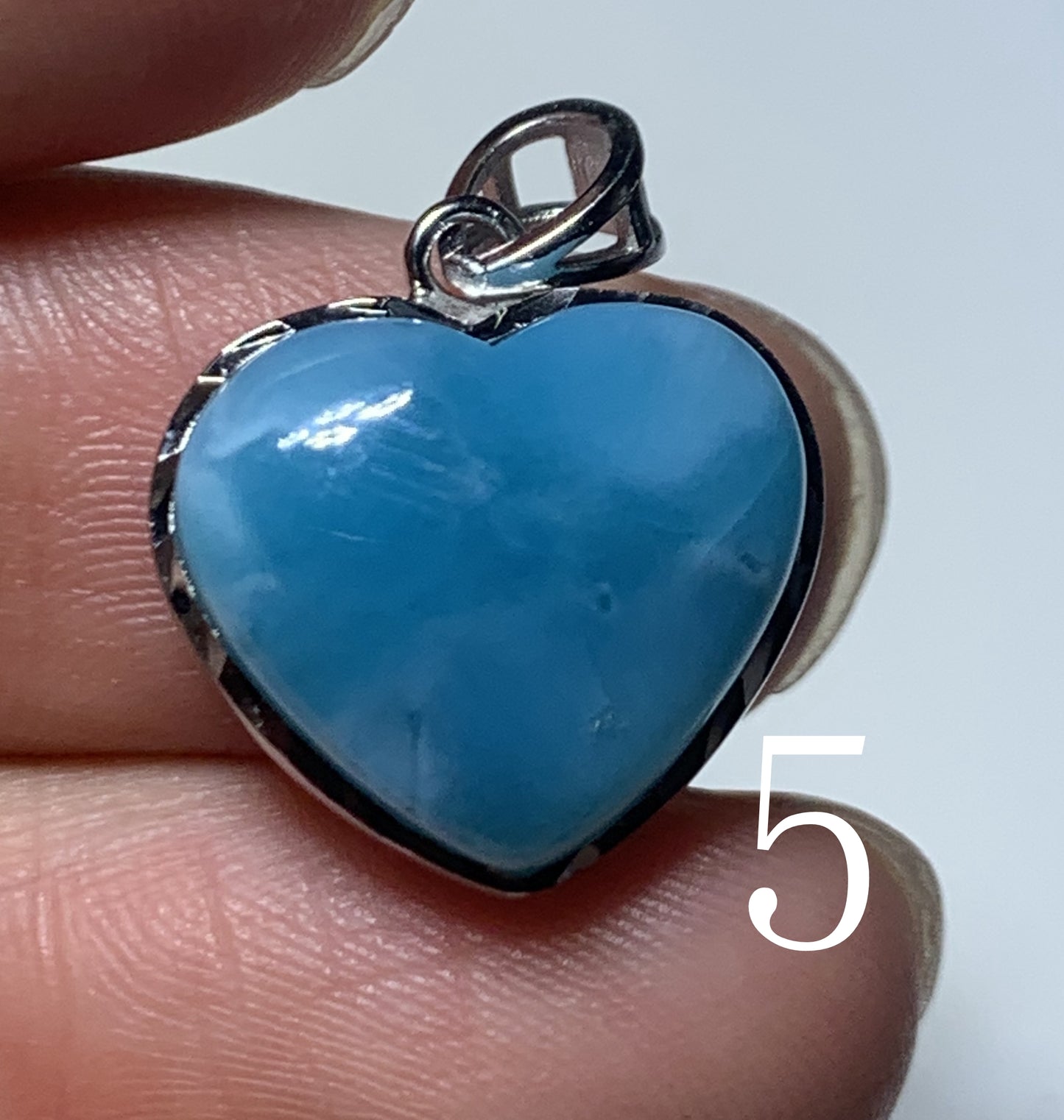 AAA++ Natural Authentic Dominican Larimar Pendants, Larimar Stone,Gift For Her,Heart Shape Jewelry,Larimar Jewelry ET03