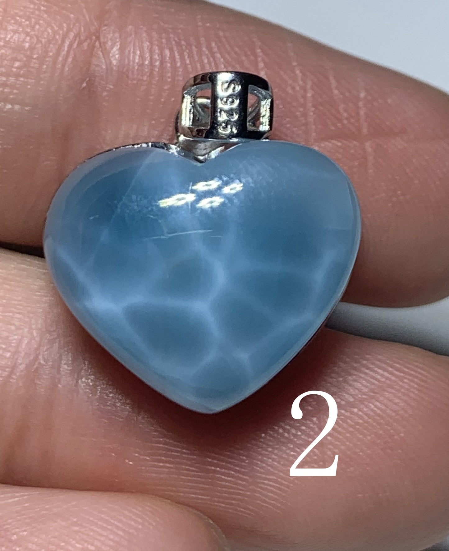 AAA++ Natural Authentic Dominican Larimar Pendants, Larimar Stone,Gift For Her,Heart Shape Jewelry,Larimar Jewelry ET04