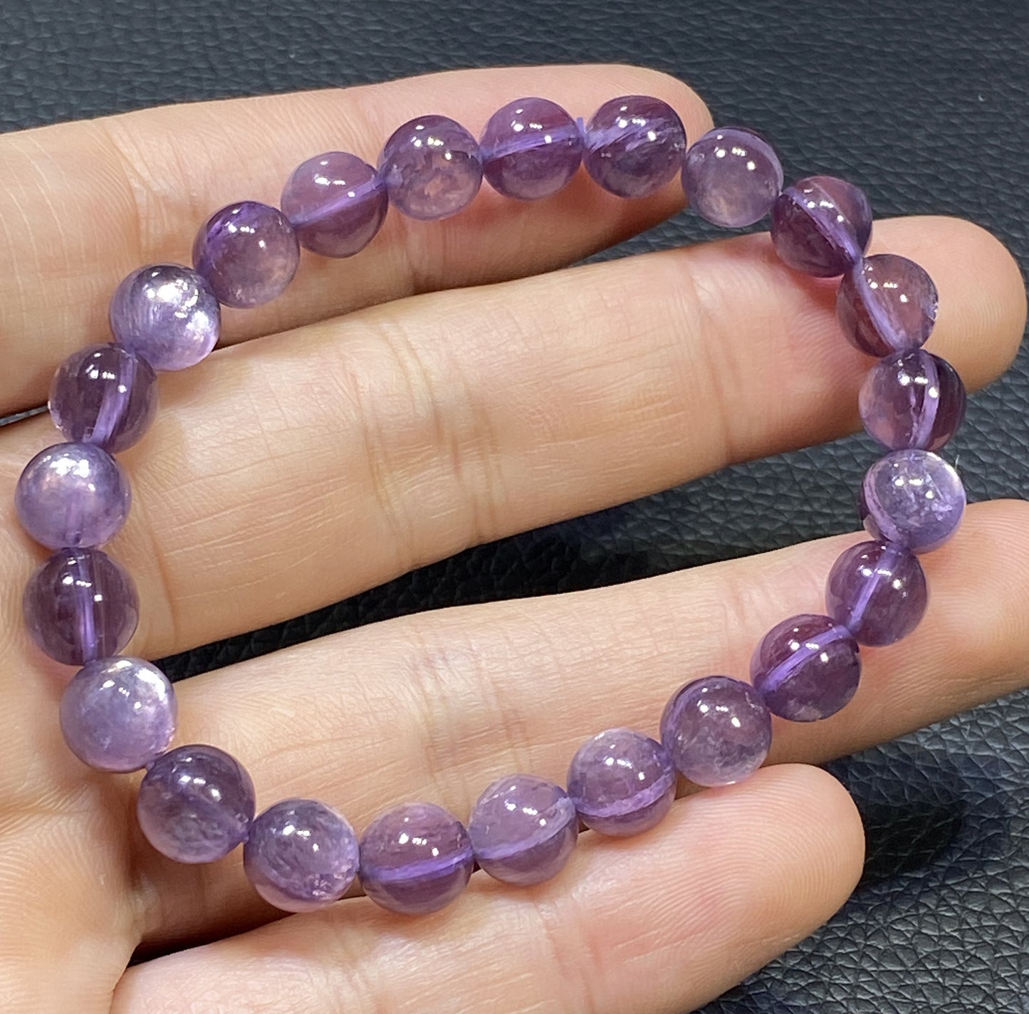 Lepidolite,AAAA+ Natural Purple Lepidolite Bracelet,8mm Ballpoint Bracelet,Best Gift For Her,Crystal Bracelet ET1147