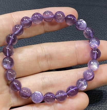 Lepidolite,AAAA+ Natural Purple Lepidolite Bracelet,8mm Ballpoint Bracelet,Best Gift For Her,Crystal Bracelet ET1147