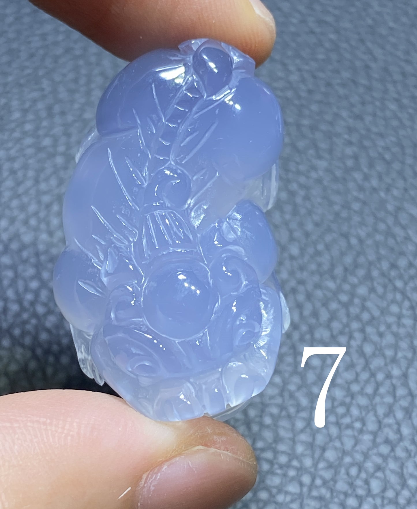 AAAA+ Natural  Authentic Dominican Blue Chalcedony Pendant,HandmadeHand-carved Buddha StatuePendant,Turkey Blue Chalcedony ET016