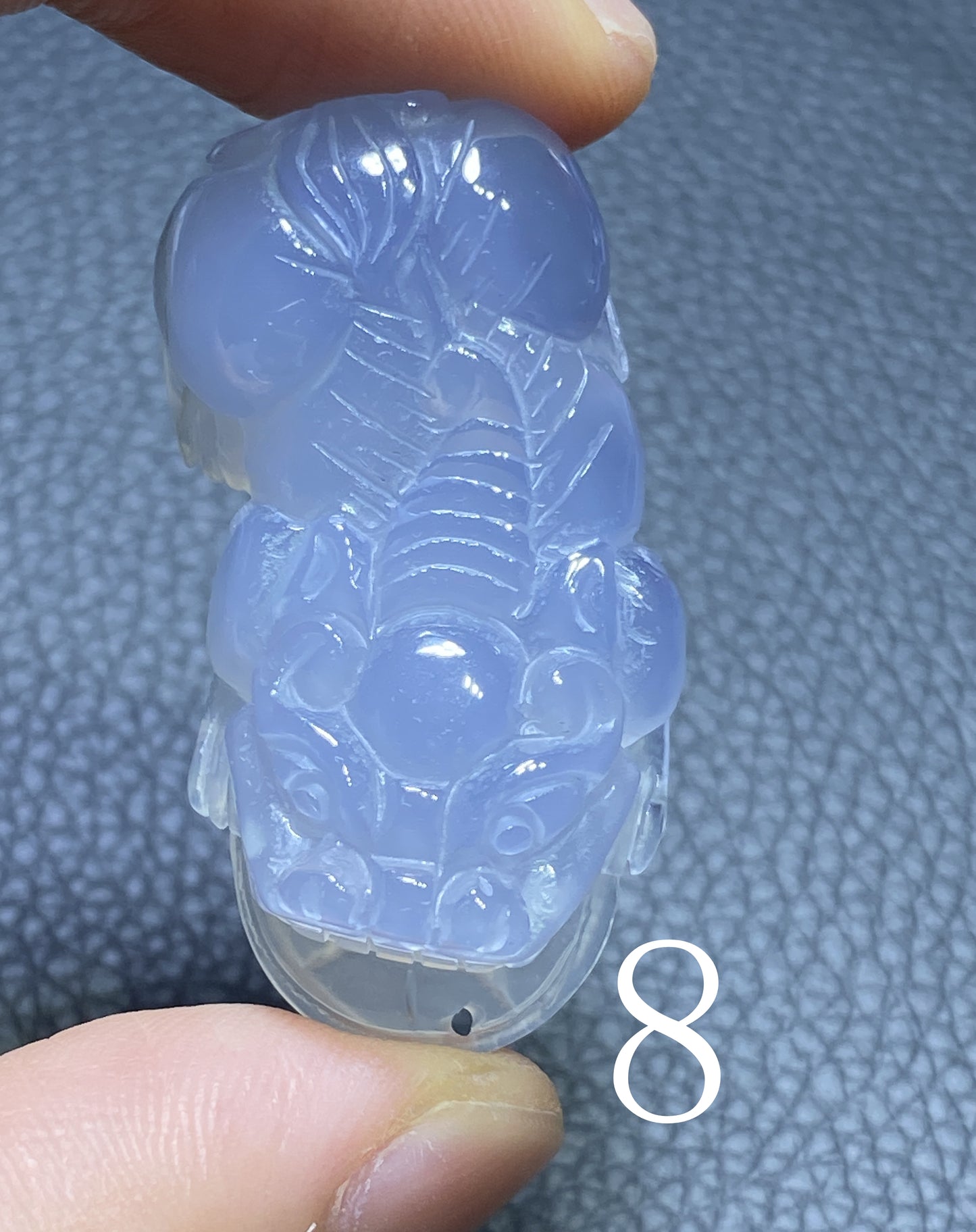 AAAA+ Natural  Authentic Dominican Blue Chalcedony Pendant,HandmadeHand-carved Buddha StatuePendant,Turkey Blue Chalcedony ET016