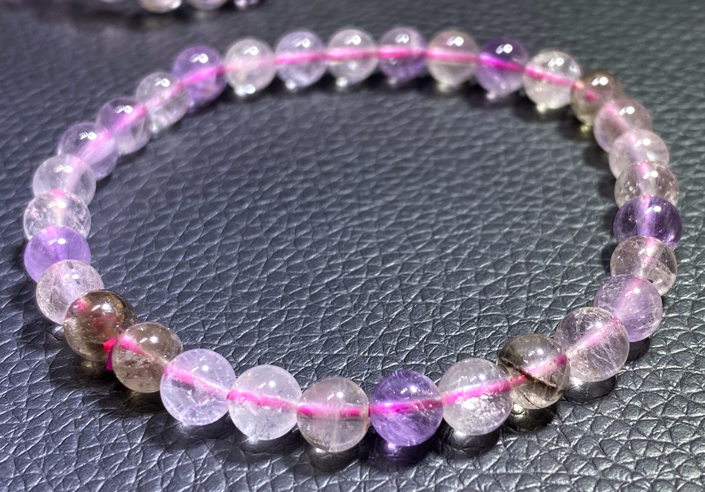 Natural Authentic Super Seven Bracelet,Super 7 Bracelet,Healing Stone Jewelry,6mm Bead Bracelet,Crystal Bracelet,ET163