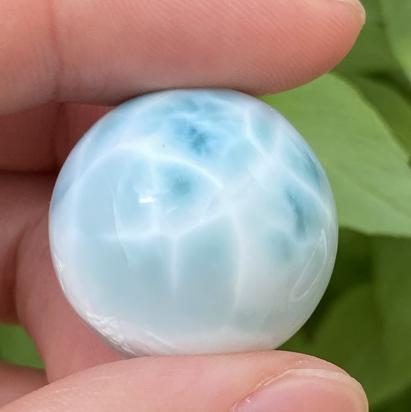 Natural Authentic Dominican Larimar Bead,Larimar Stone,Larimar Jewelry,Larimar Bead,Larimar Ball,Gift For Women,ET1238