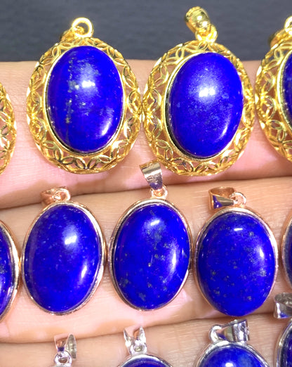 AAA Natural Authentic Afghanistan Lapis Lazuli Pendants,Lapis Lazuli Stone,Gift For Her,Healing Stone Jewelry,Lapis Lazuli Jewelry,ET-054