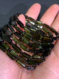 AAAA+ Natural Authentic Tourmaline Bracelet,Green Tourmaline Bracelet,Rainbow Tourmaline Bracelet,Crystal Bracelet ET1166