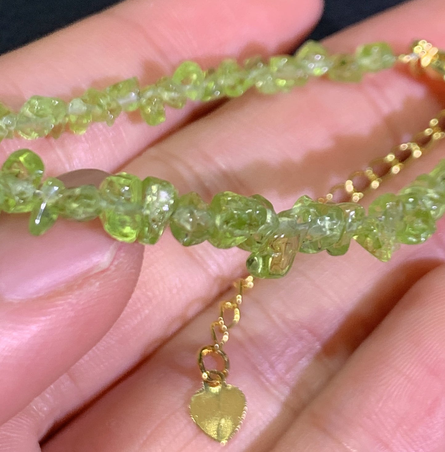 Peridot Bracelet,AAA+ Natural Authentic Peridot Bracelet,Irregular Bracelet,Green Gemstone Bracelet,Adjustable Size Bracelet ET66