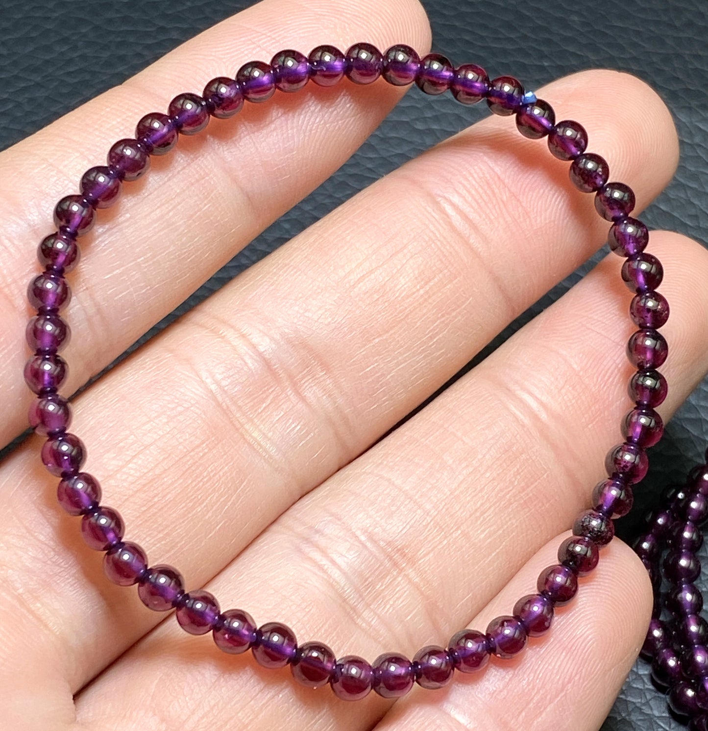 Garnet Bracelet,AAAA Natural Authentic Brazil Garnet Bracelet,4mm Bracelet,Healing Stone Jewelry,Garnet Jewelry ET091