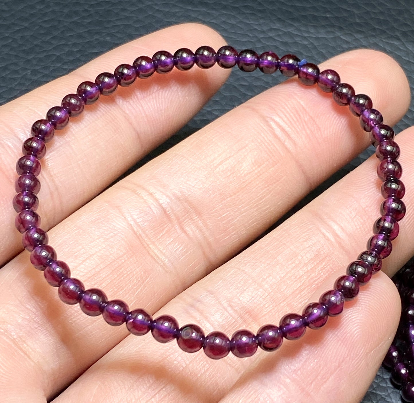 Garnet Bracelet,AAAA Natural Authentic Brazil Garnet Bracelet,4mm Bracelet,Healing Stone Jewelry,Garnet Jewelry ET091