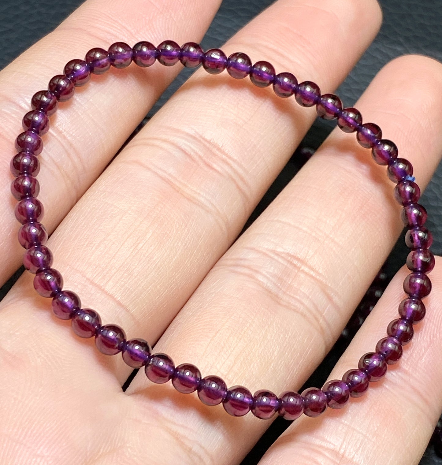 Garnet Bracelet,AAAA Natural Authentic Brazil Garnet Bracelet,4mm Bracelet,Healing Stone Jewelry,Garnet Jewelry ET091