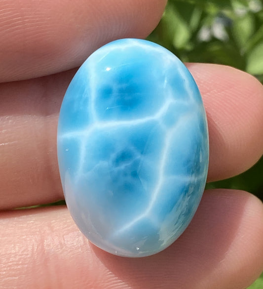 Larimar,AAAA+ Natural Authentic Dominican Larimar Pendant,Larimar Stone,Healing Stone Jewelry,Larimar Jewelry ET097