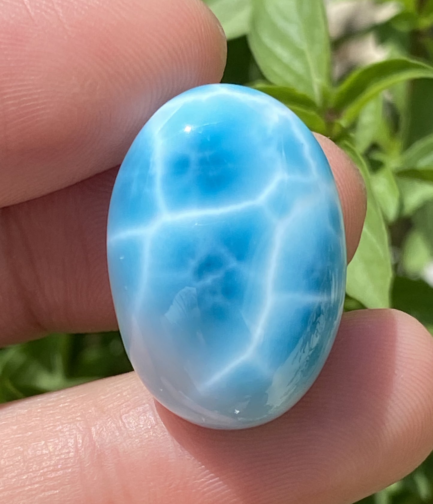 Larimar,AAAA+ Natural Authentic Dominican Larimar Pendant,Larimar Stone,Healing Stone Jewelry,Larimar Jewelry ET097