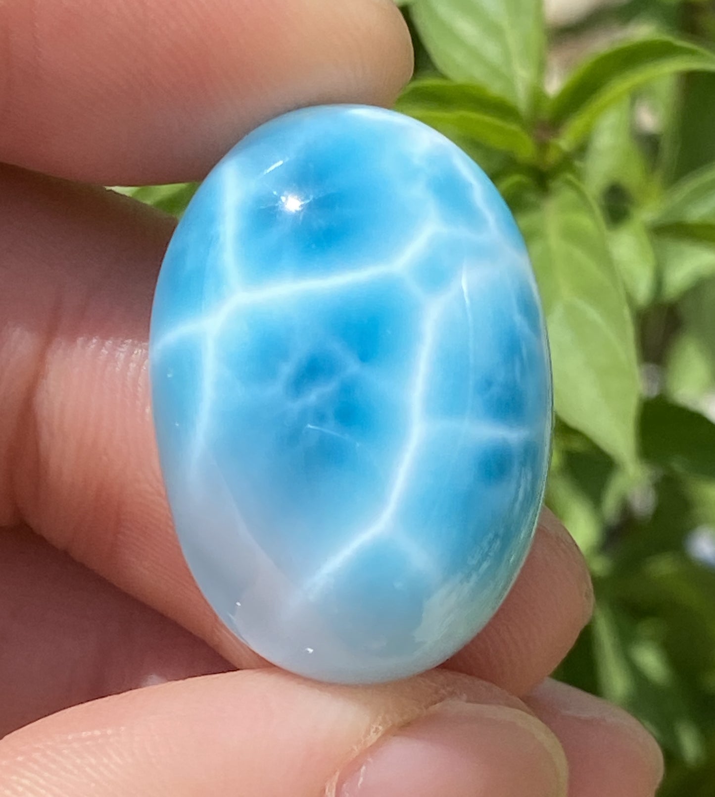 Larimar,AAAA+ Natural Authentic Dominican Larimar Pendant,Larimar Stone,Healing Stone Jewelry,Larimar Jewelry ET097
