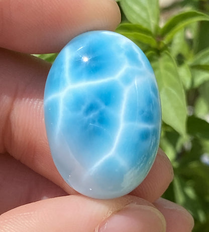 Larimar,AAAA+ Natural Authentic Dominican Larimar Pendant,Larimar Stone,Healing Stone Jewelry,Larimar Jewelry ET097