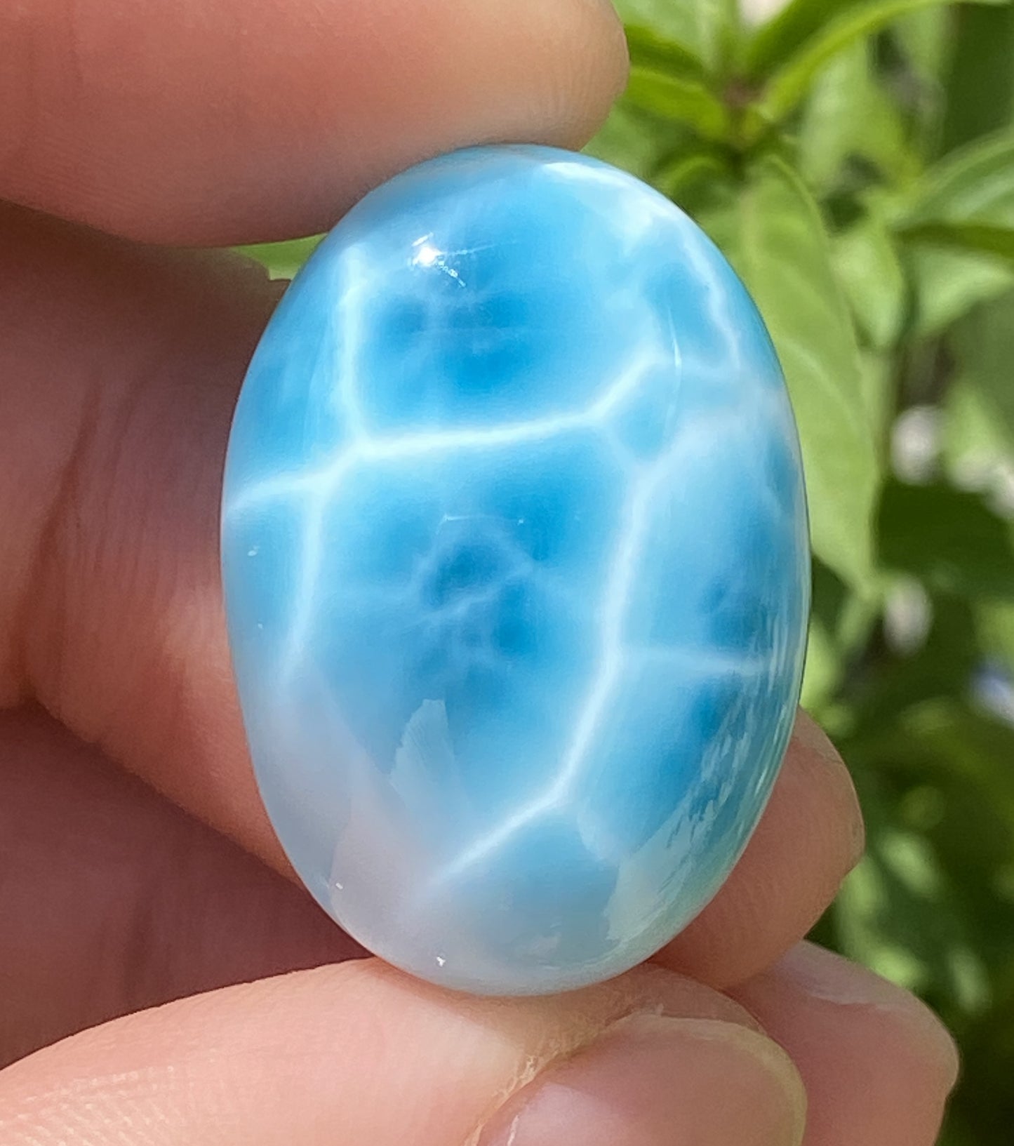 Larimar,AAAA+ Natural Authentic Dominican Larimar Pendant,Larimar Stone,Healing Stone Jewelry,Larimar Jewelry ET097