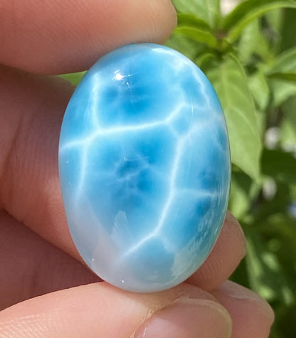 Larimar,AAAA+ Natural Authentic Dominican Larimar Pendant,Larimar Stone,Healing Stone Jewelry,Larimar Jewelry ET097