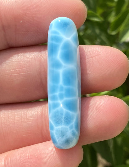 Larimar,AAAA+ Natural Authentic Dominican Larimar Pendant,Larimar Stone,Healing Stone Jewelry,Larimar Jewelry ET101