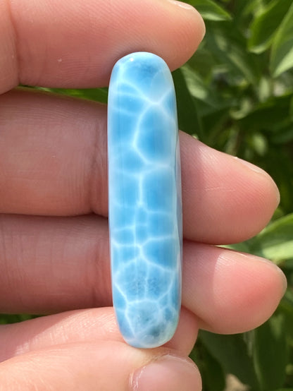 Larimar,AAAA+ Natural Authentic Dominican Larimar Pendant,Larimar Stone,Healing Stone Jewelry,Larimar Jewelry ET101