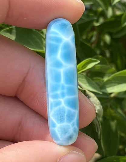 Larimar,AAAA+ Natural Authentic Dominican Larimar Pendant,Larimar Stone,Healing Stone Jewelry,Larimar Jewelry ET101