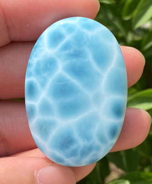 Larimar,AAAA+ Natural Authentic Dominican Larimar Pendant,Larimar Stone,Healing Stone Jewelry,Larimar Jewelry ET103