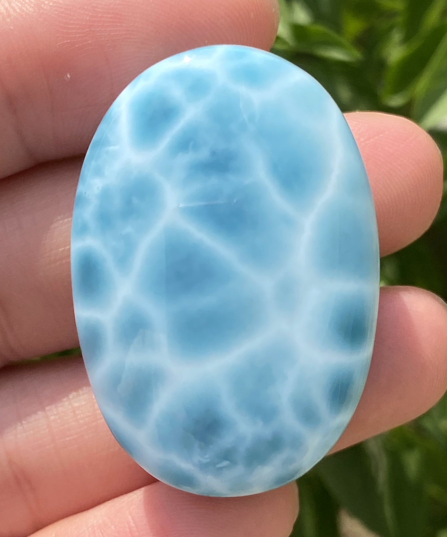 Larimar,AAAA+ Natural Authentic Dominican Larimar Pendant,Larimar Stone,Healing Stone Jewelry,Larimar Jewelry ET103